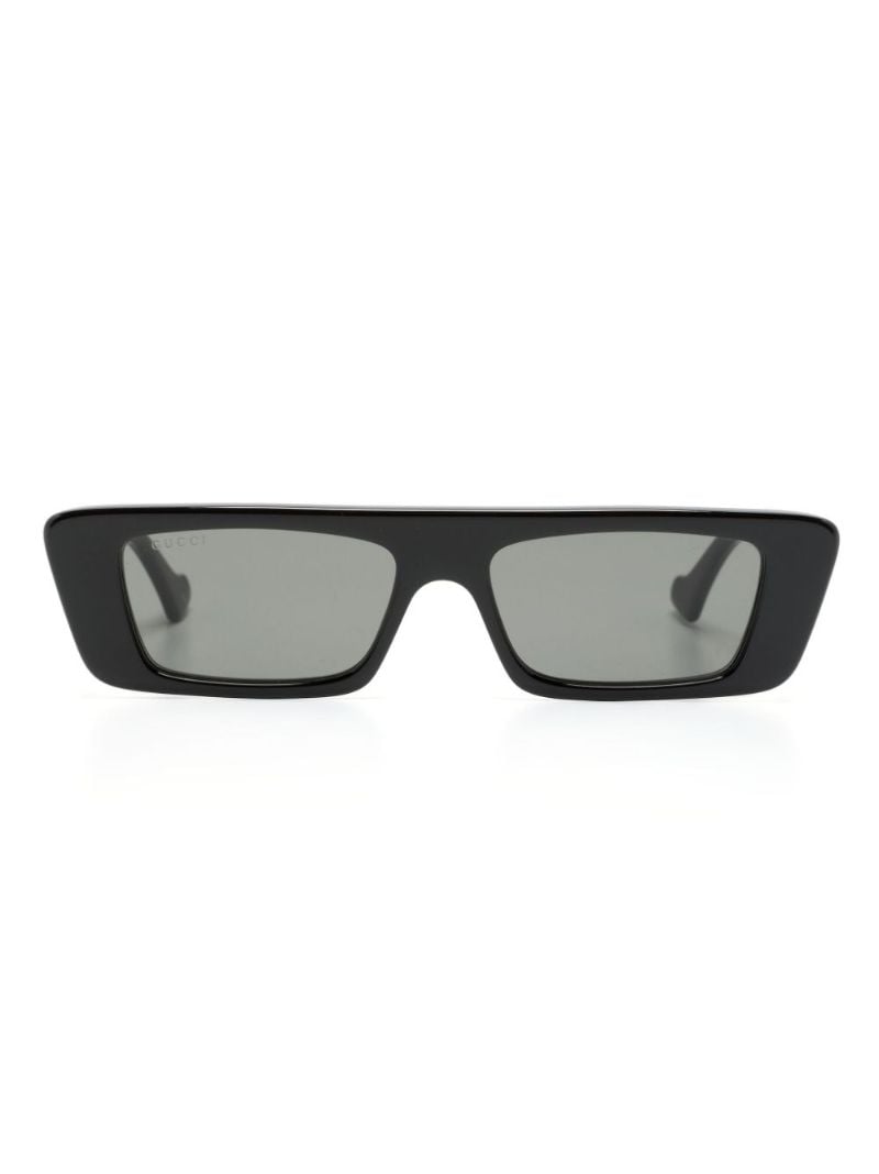 Black Rectangular-frame Sunglasses