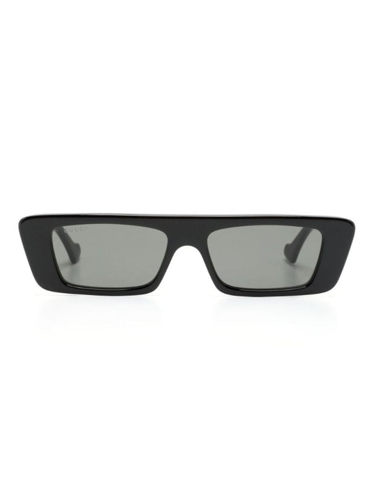 Black Rectangular-frame Sunglasses