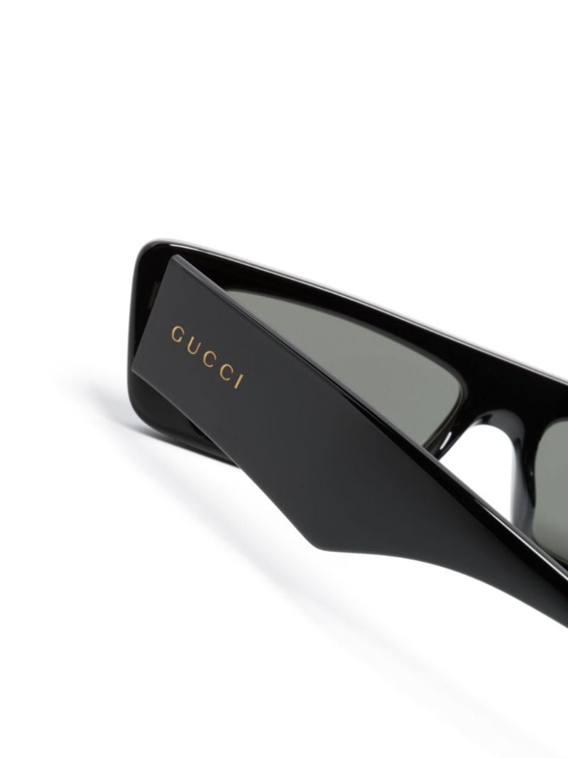 Black Rectangular-frame Sunglasses