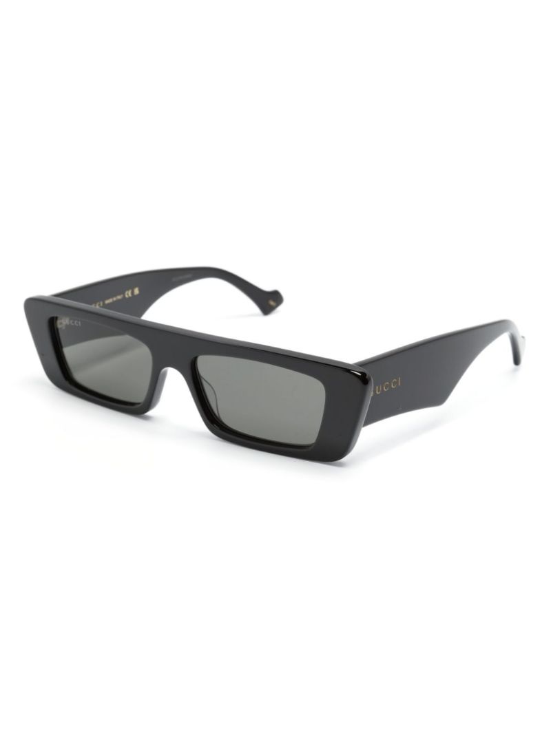 Black Rectangular-frame Sunglasses
