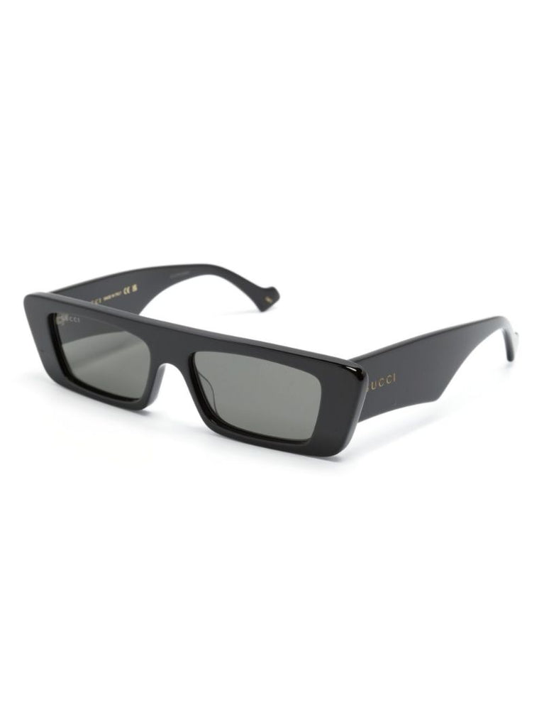 Black Rectangular-frame Sunglasses