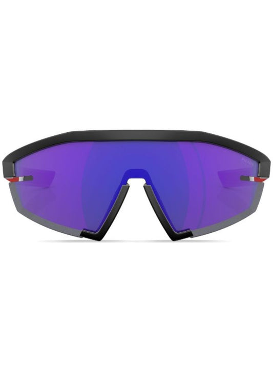 Black Impavid Wraparound-frame Sunglasses