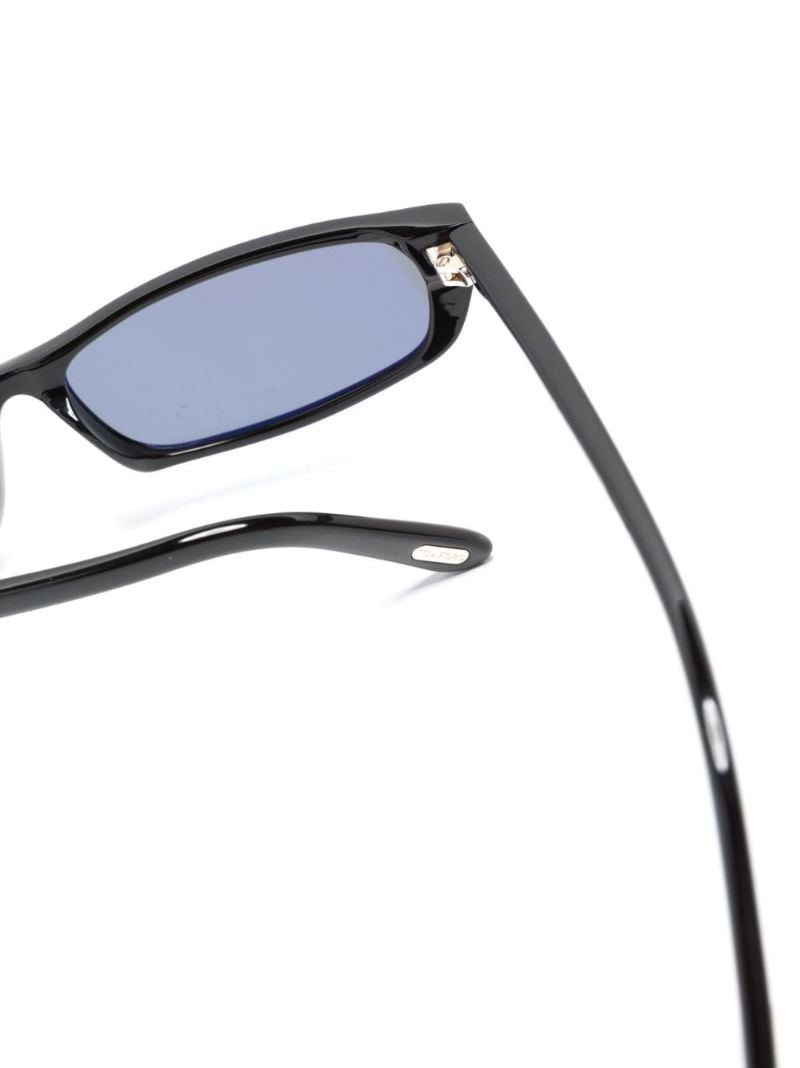 Black Alejandro Rectangle Frame Sunglasses