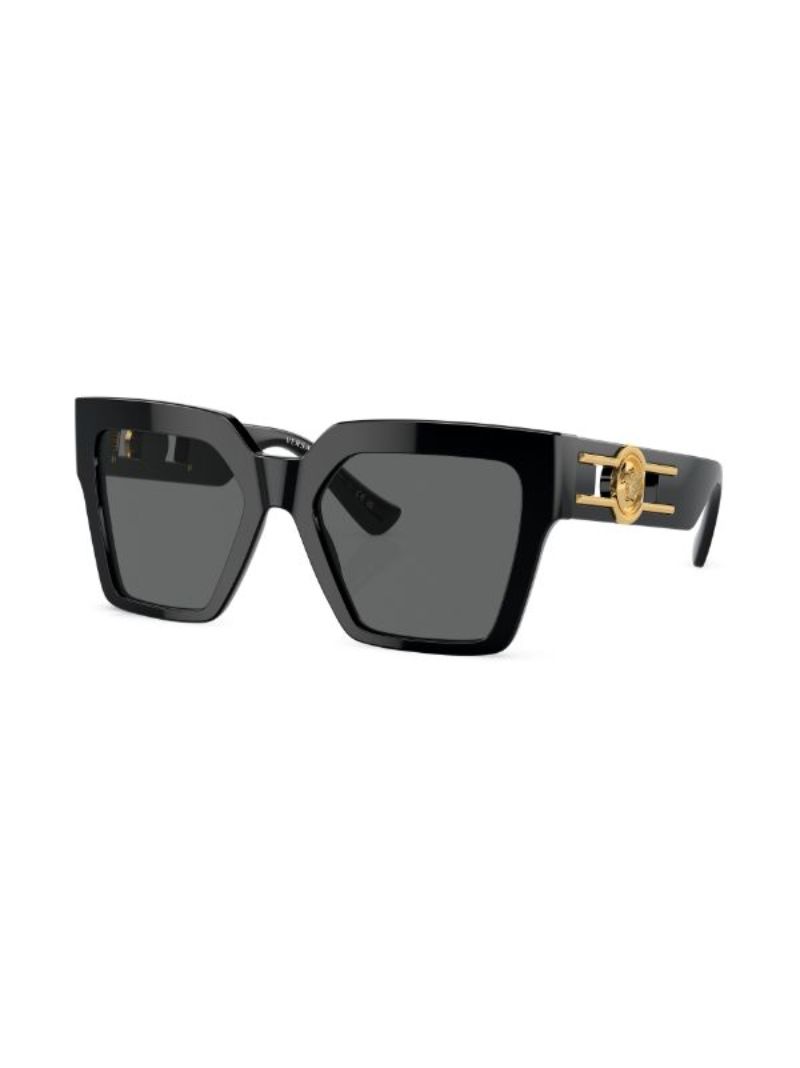 Black Medusa Deco Butterfly-frame Sunglasses