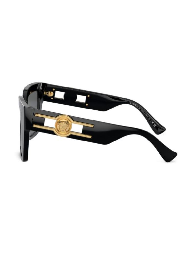 Black Medusa Deco Butterfly-frame Sunglasses