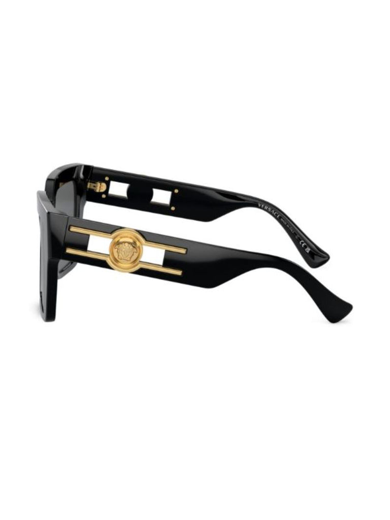 Black Medusa Deco Butterfly-frame Sunglasses