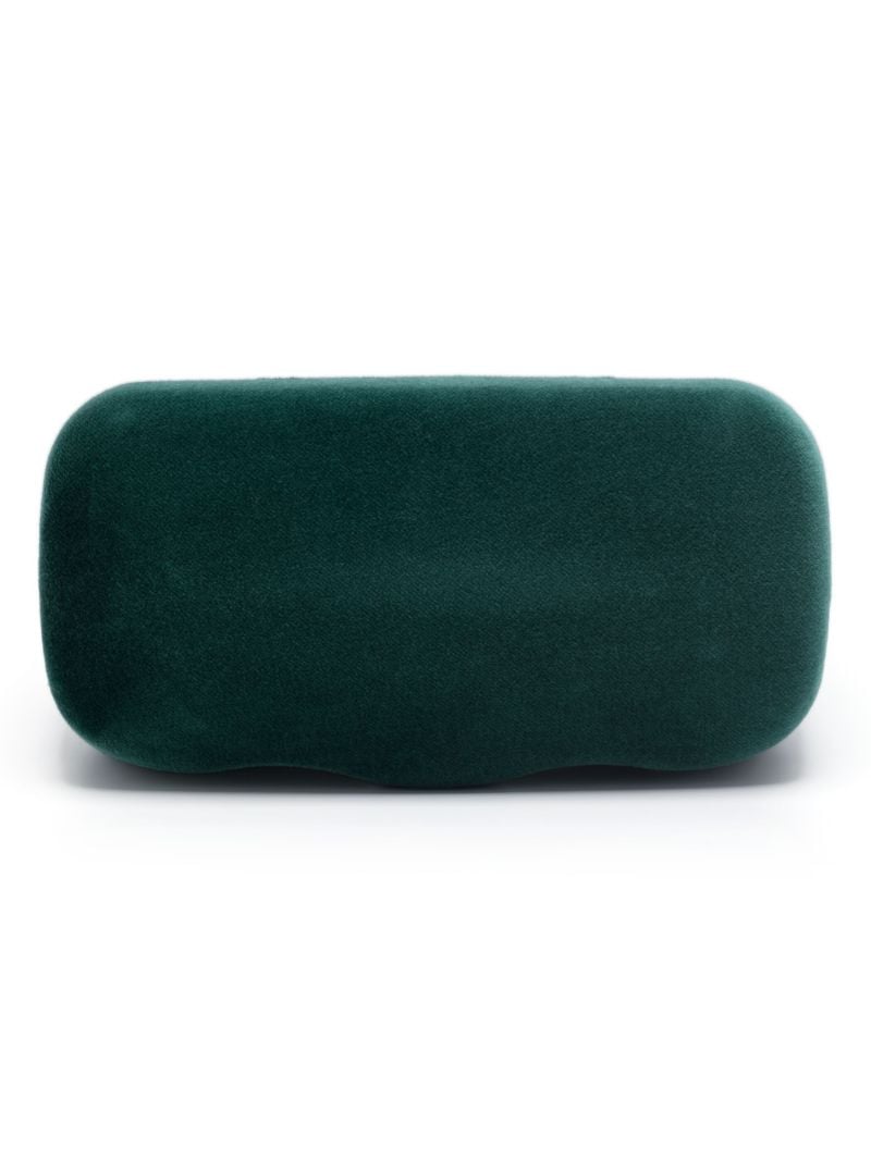 Green Stone-effect Cat-eye Sunglasses