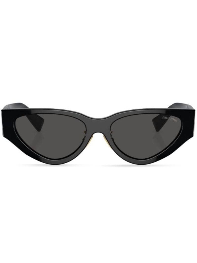 Black Logo Cat-eye Sunglasses