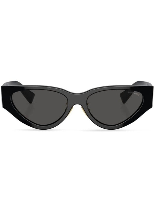 Black Logo Cat-eye Sunglasses