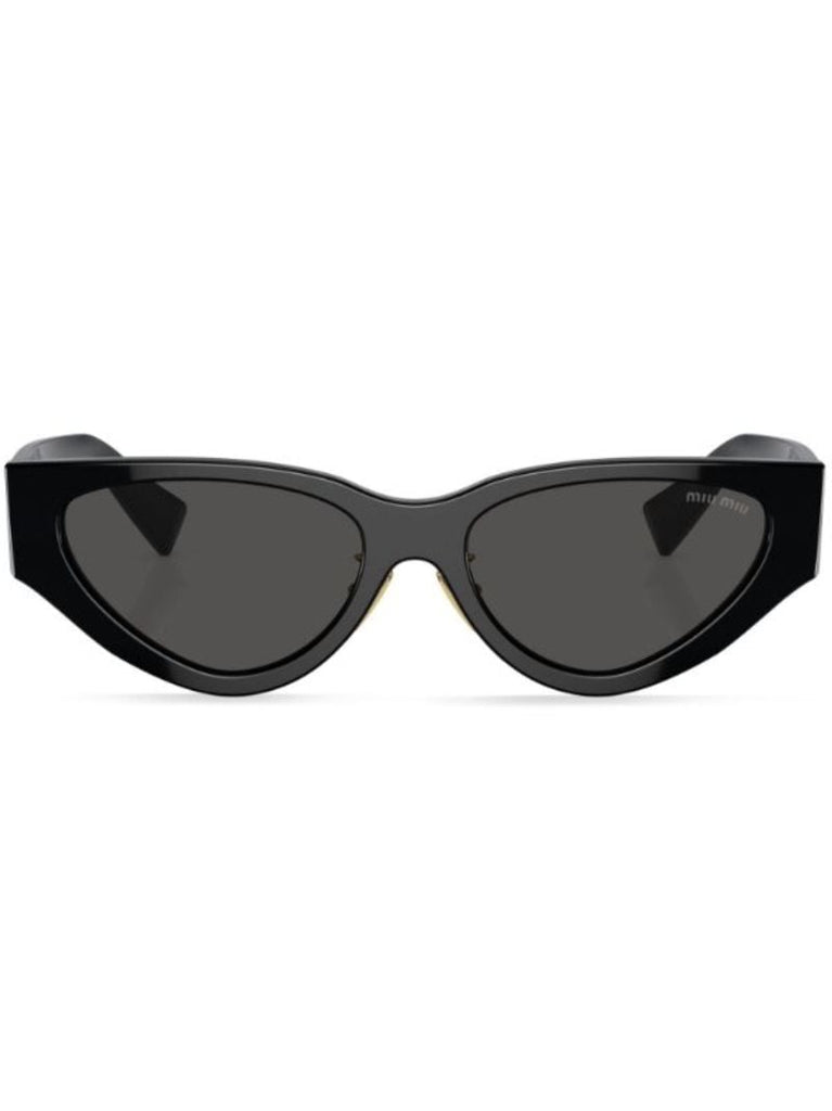 Black Logo Cat-eye Sunglasses