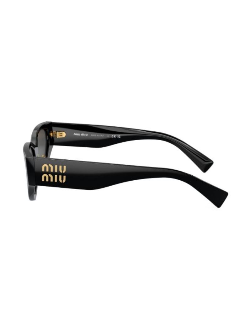 Black Logo Cat-eye Sunglasses