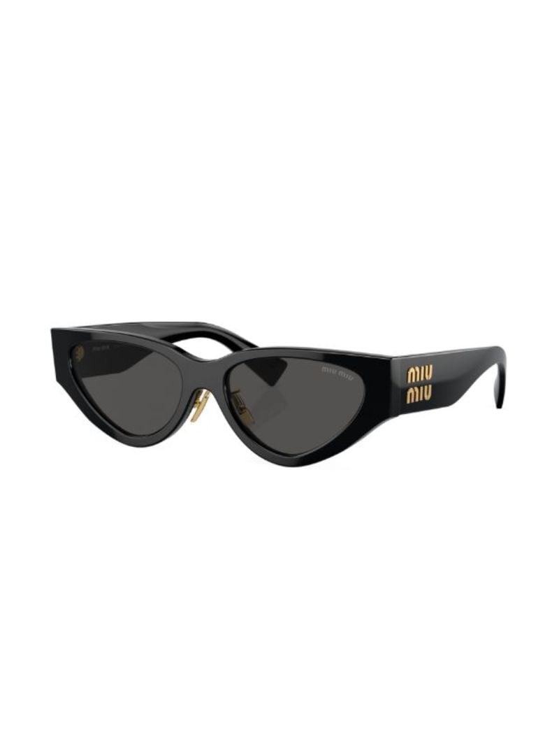 Black Logo Cat-eye Sunglasses