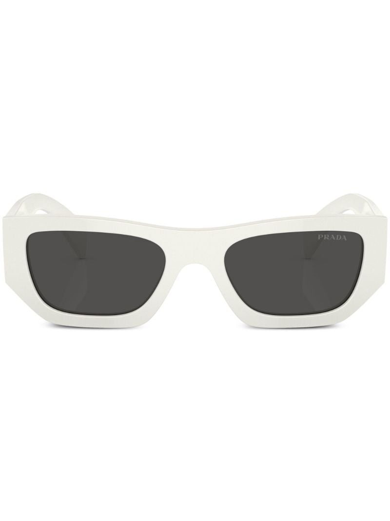 Neutral Rectangle-frame Sunglasses