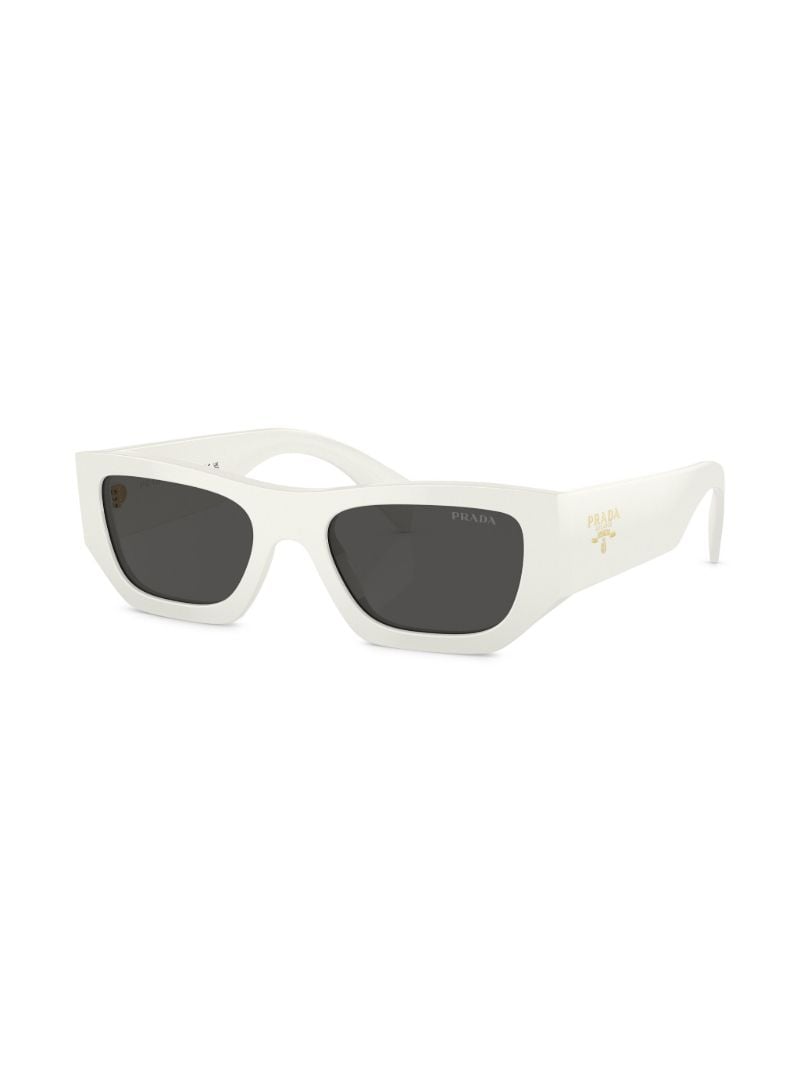 Neutral Rectangle-frame Sunglasses