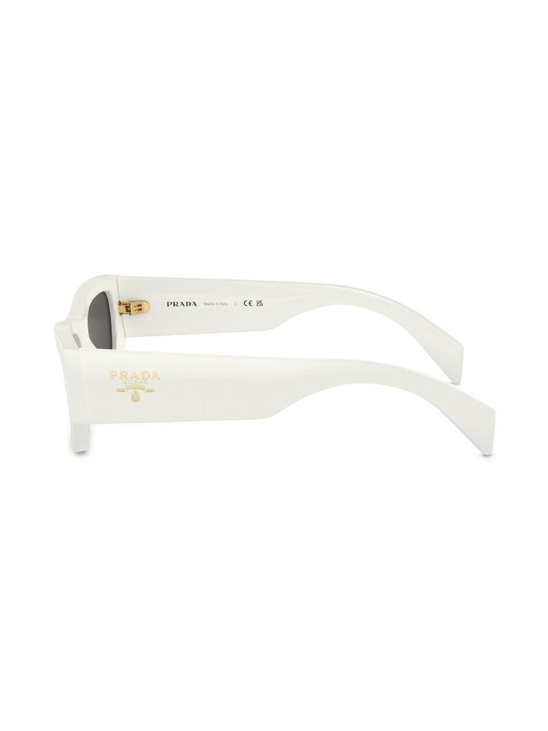 Neutral Rectangle-frame Sunglasses