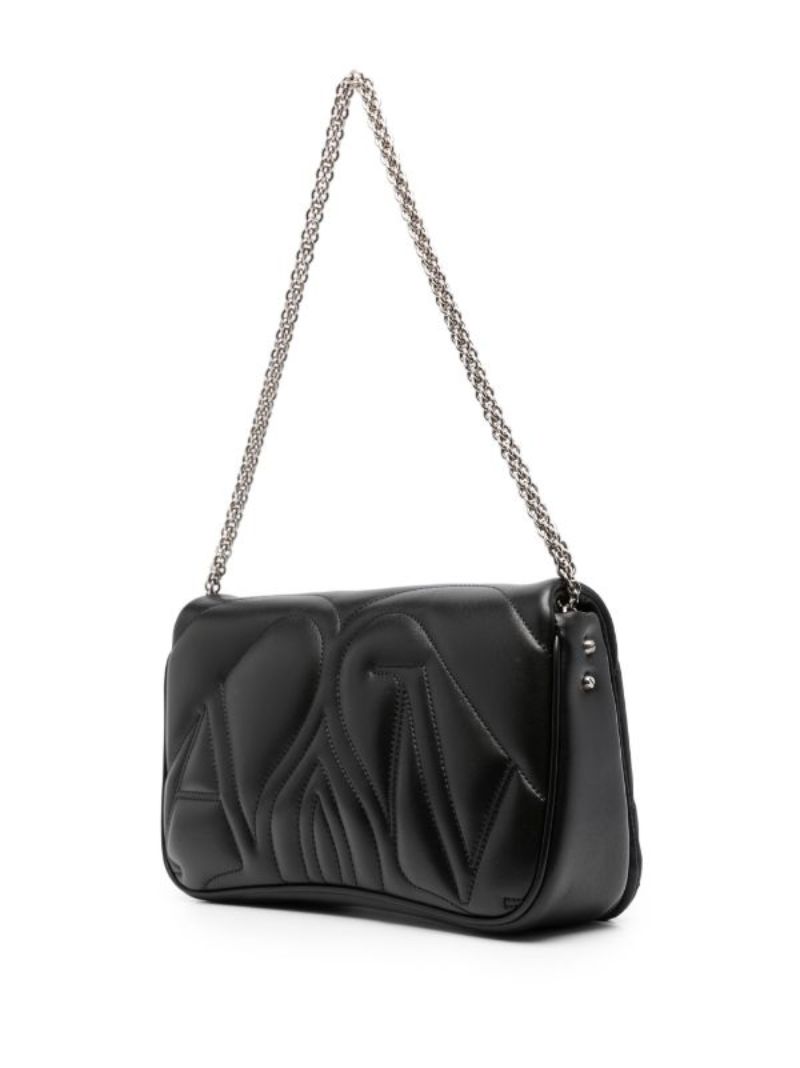 Black the Seal Small Leather Shoulder Bag