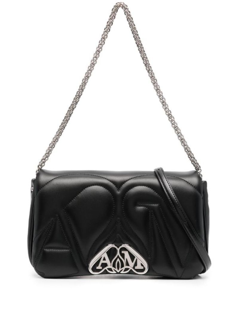 Black the Seal Small Leather Shoulder Bag