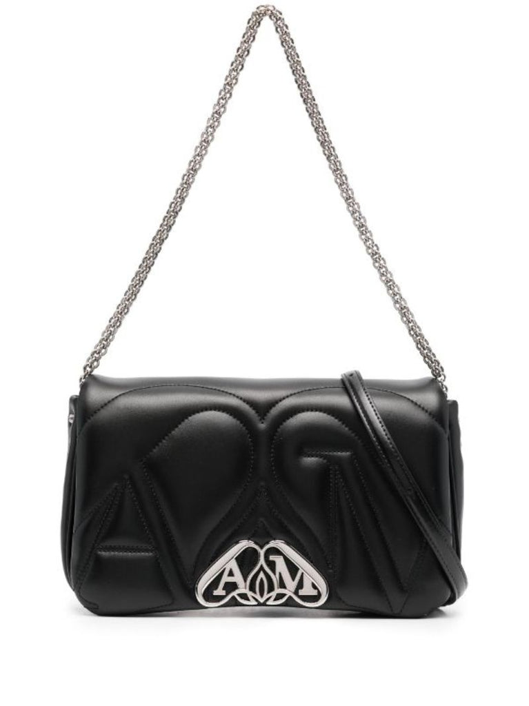 Black the Seal Small Leather Shoulder Bag