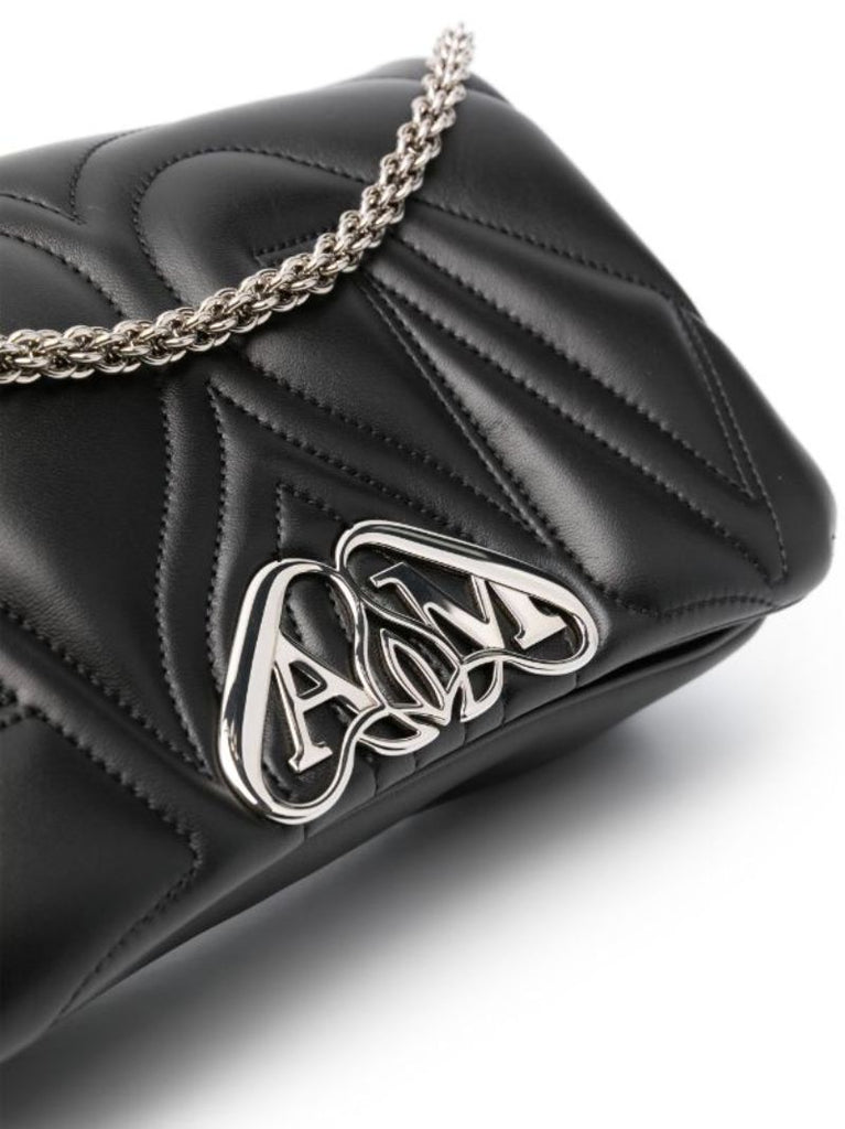 Black the Seal Small Leather Shoulder Bag
