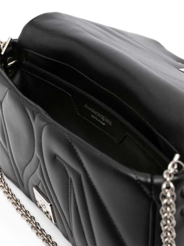 Black the Seal Small Leather Shoulder Bag