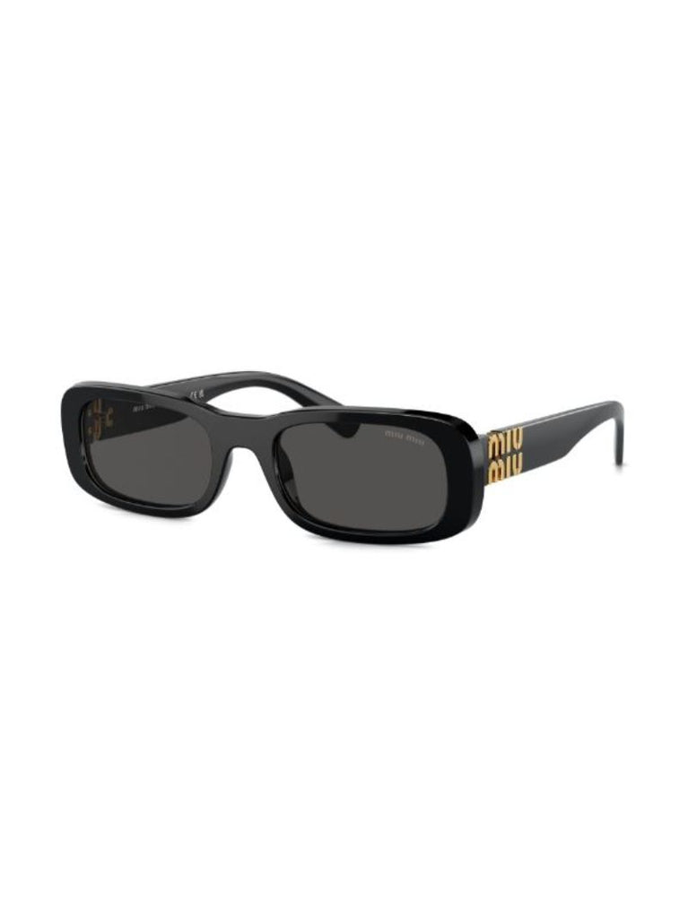 Black Miu Glimpse Rectangle-frame Sunglasses