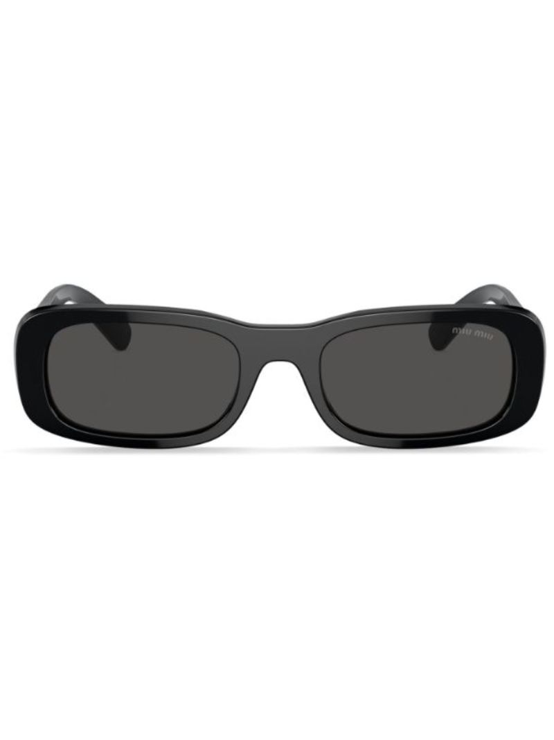 Black Miu Glimpse Rectangle-frame Sunglasses