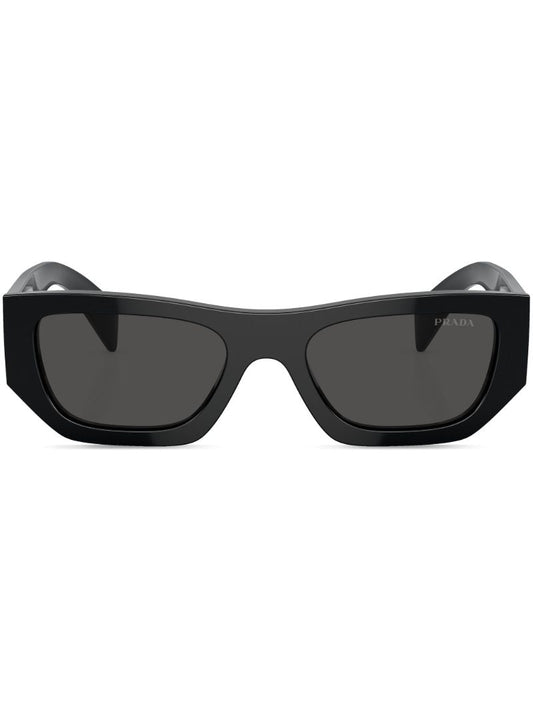 Black Geometric Frame Sunglasses
