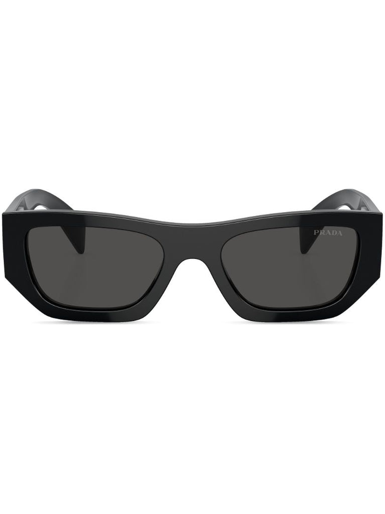 Black Geometric Frame Sunglasses
