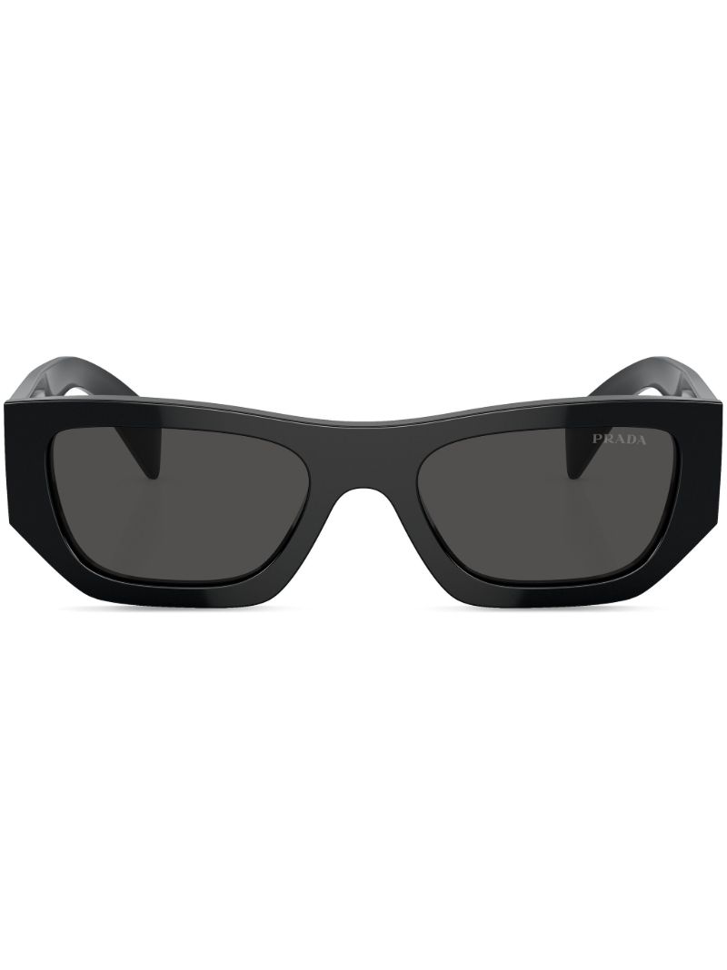 Black Geometric Frame Sunglasses