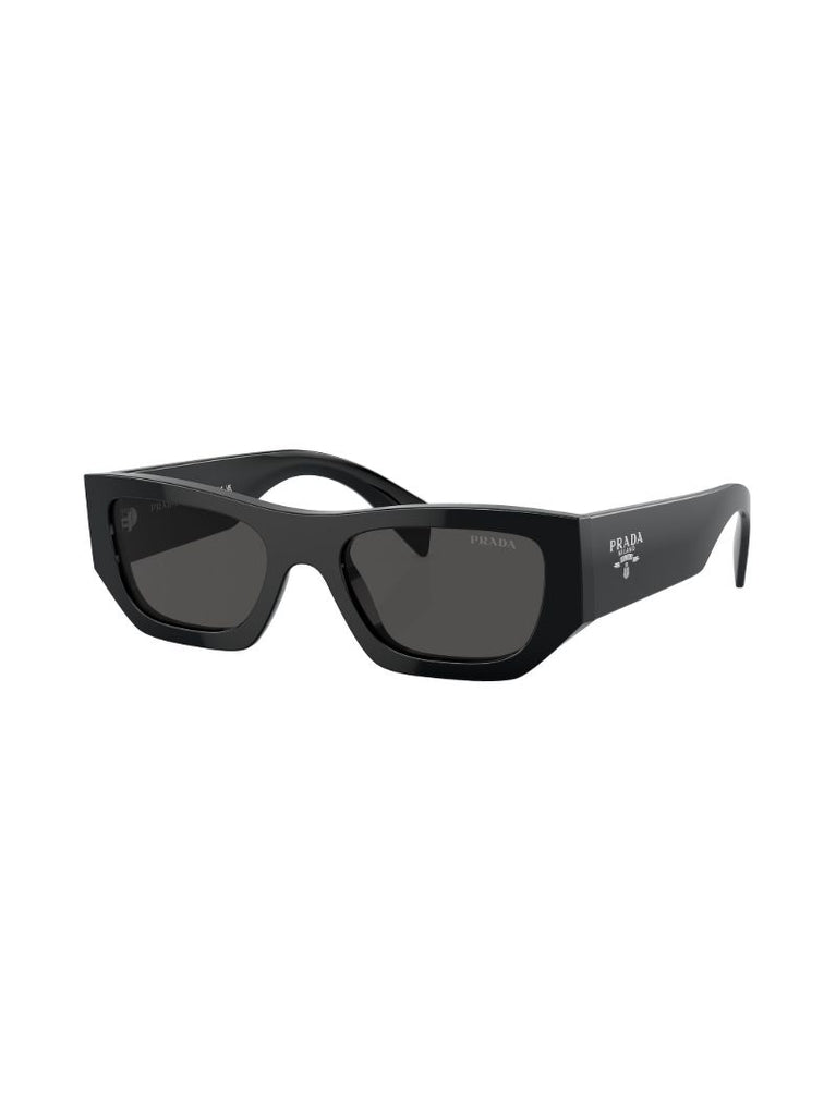 Black Geometric Frame Sunglasses