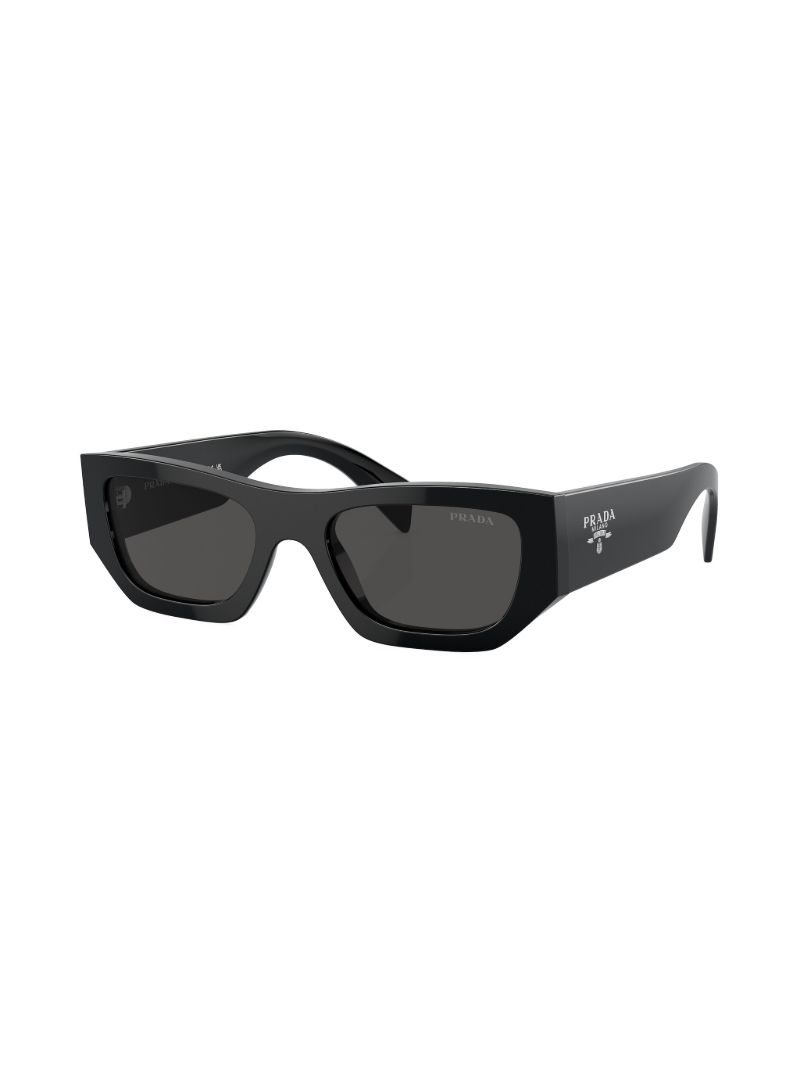 Black Geometric Frame Sunglasses