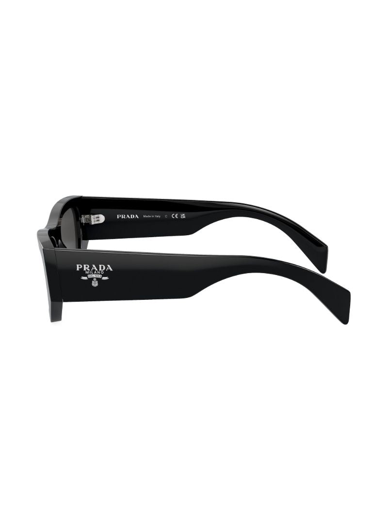Black Geometric Frame Sunglasses