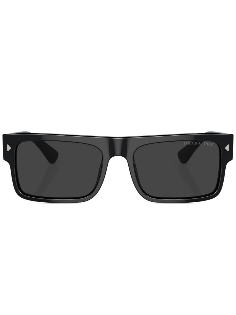 Black Rectangle-frame Sunglasses