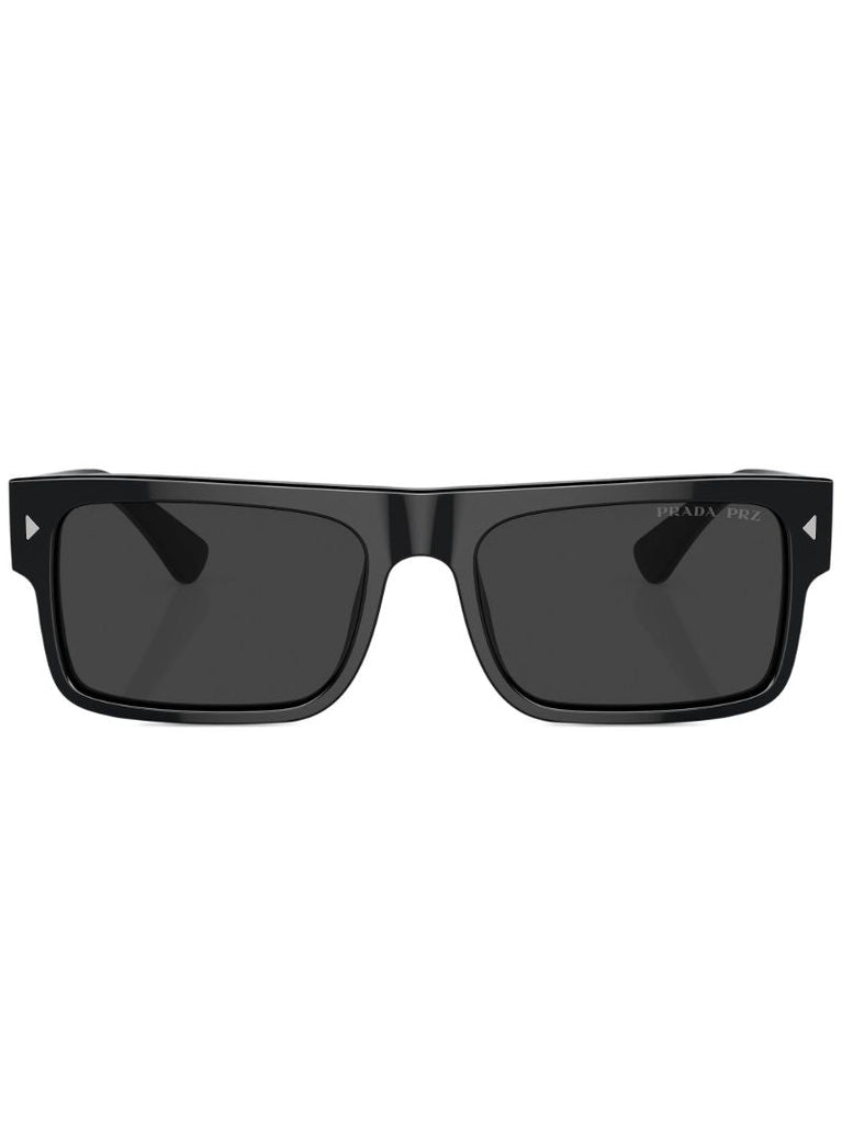 Black Rectangle-frame Sunglasses