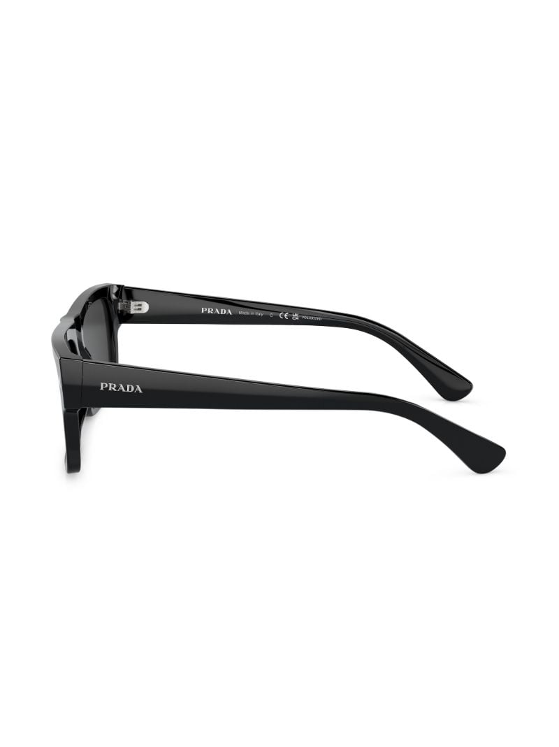 Black Rectangle-frame Sunglasses