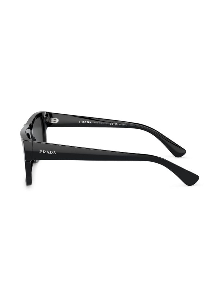 Black Rectangle-frame Sunglasses
