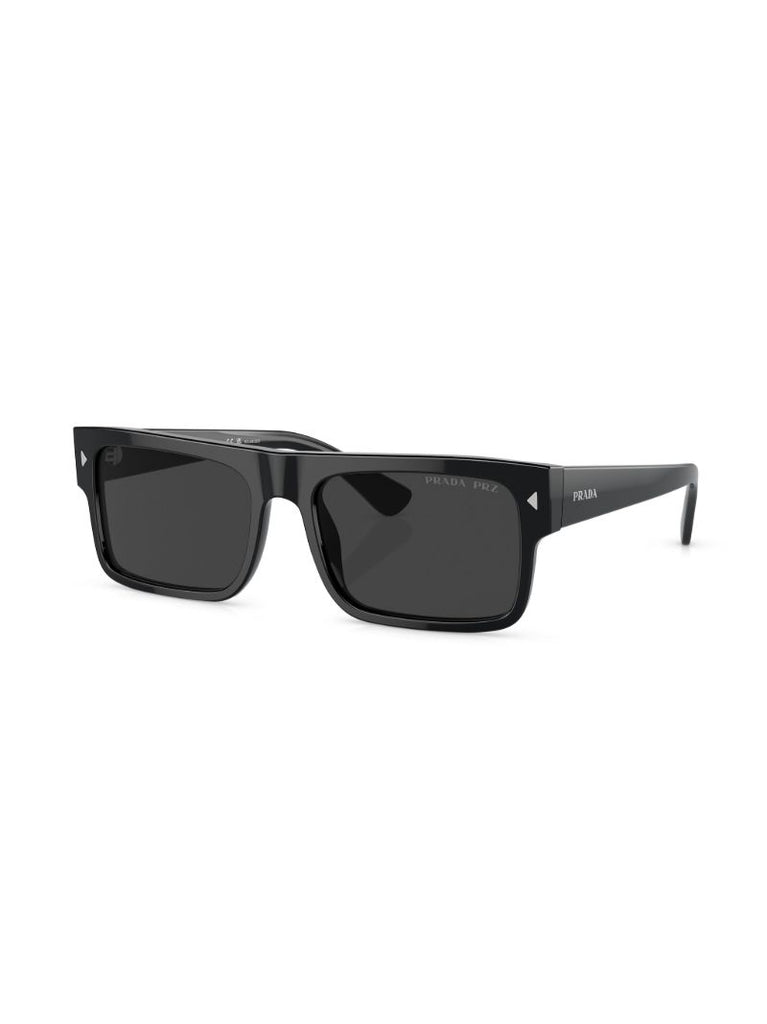 Black Rectangle-frame Sunglasses