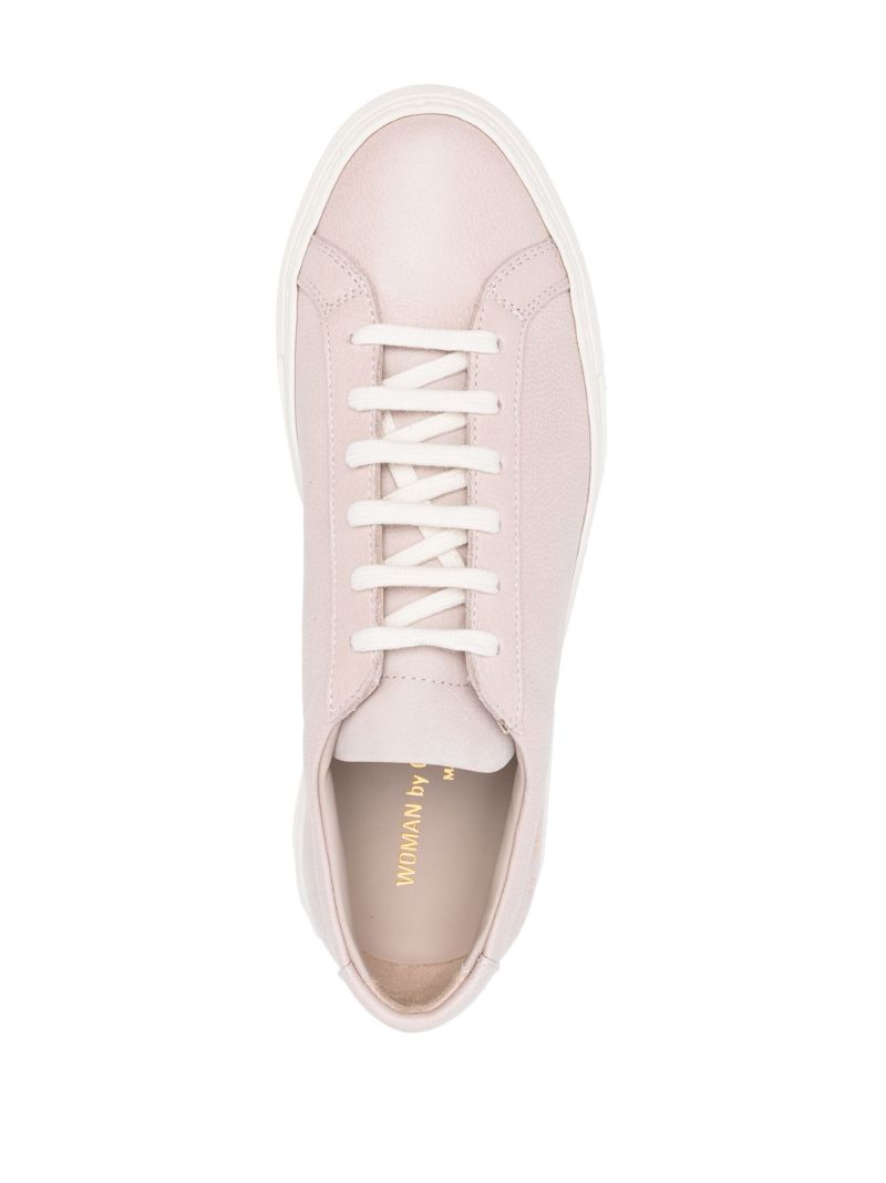Pink Achilles Leather Sneakers