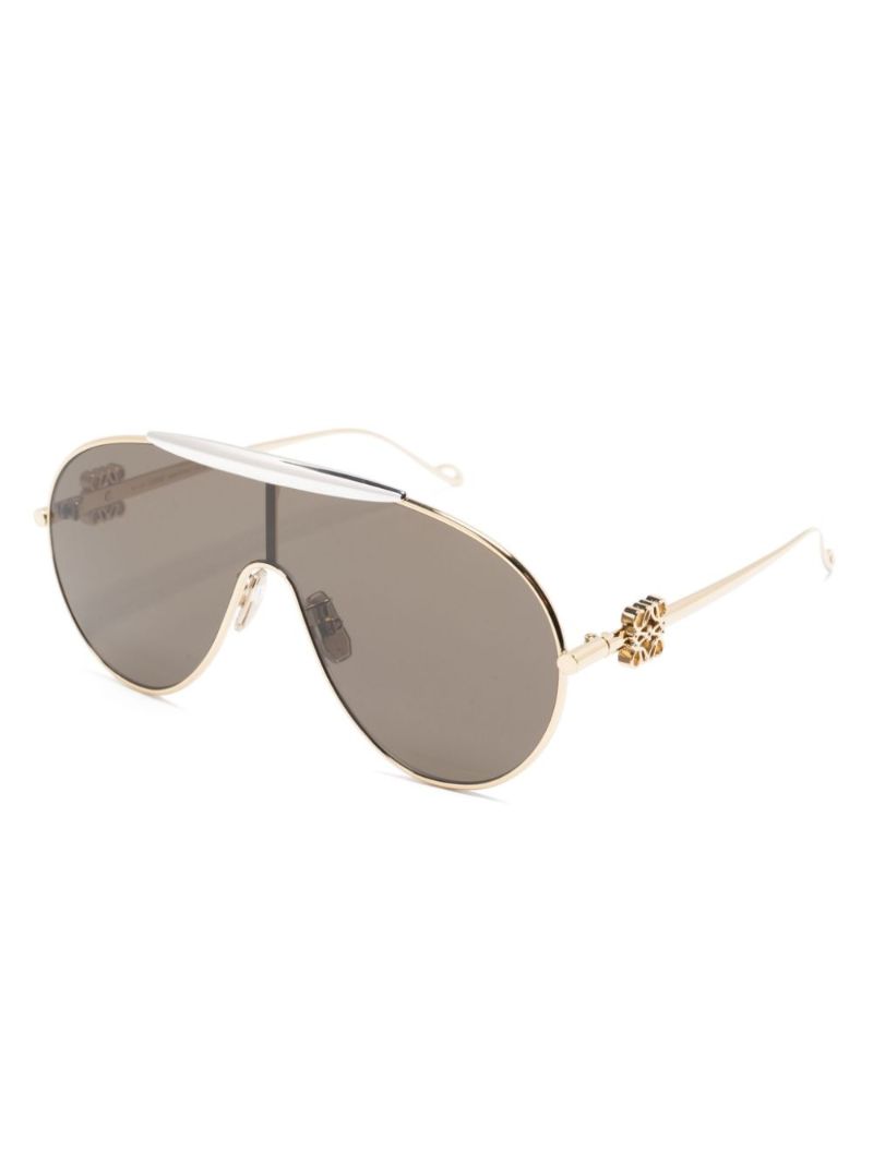 Gold-tone Spoiler Pilot-frame Sunglasses