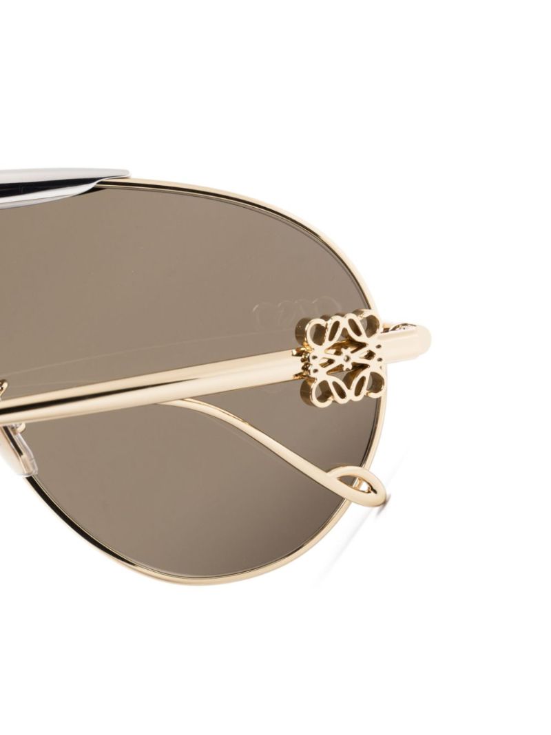 Gold-tone Spoiler Pilot-frame Sunglasses