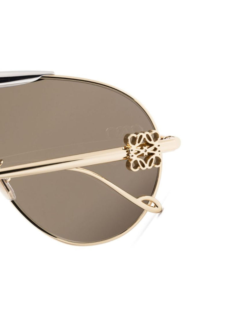 Gold-tone Spoiler Pilot-frame Sunglasses