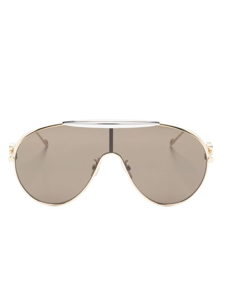 Gold-tone Spoiler Pilot-frame Sunglasses