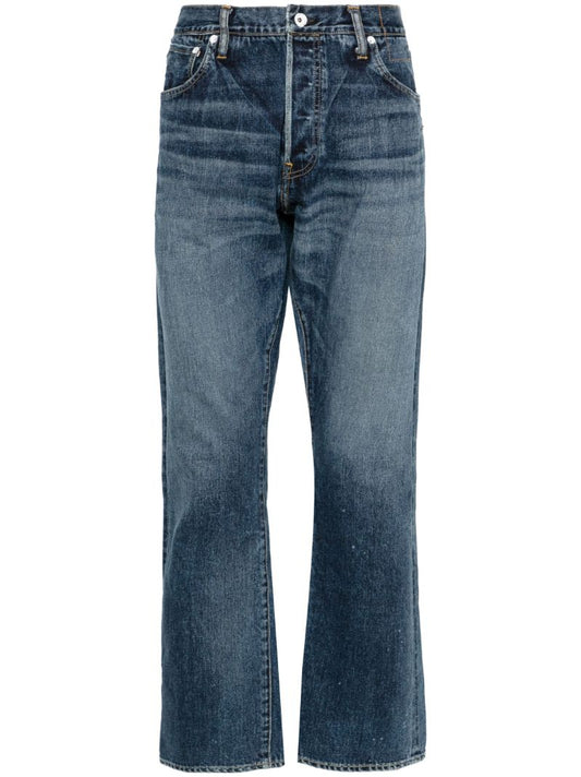 Blue Social Sculpture 11 Mid-rise Straight-leg Jeans