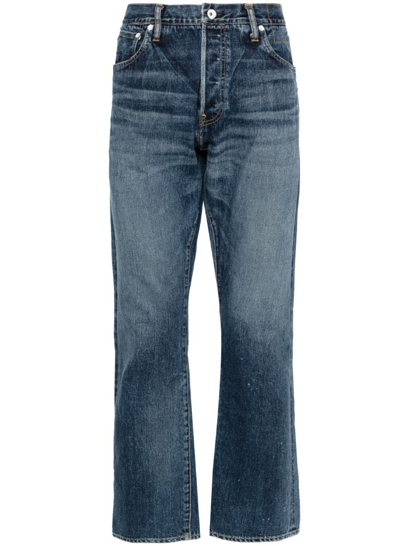 Blue Social Sculpture 11 Mid-rise Straight-leg Jeans