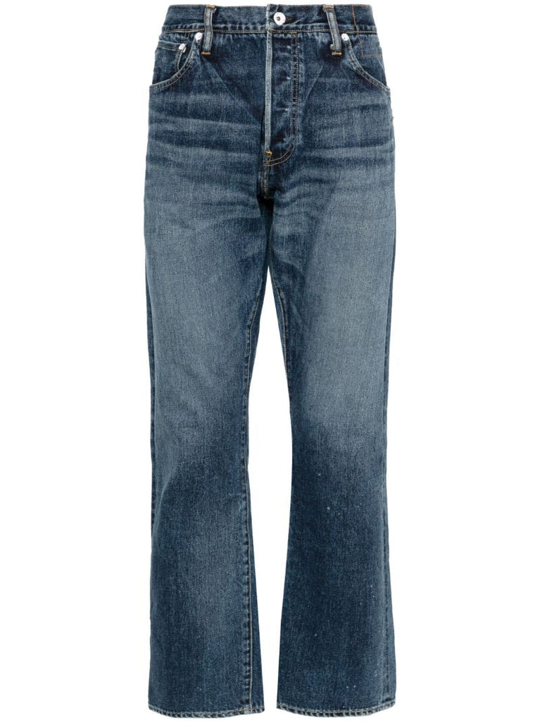 Blue Social Sculpture 11 Mid-rise Straight-leg Jeans