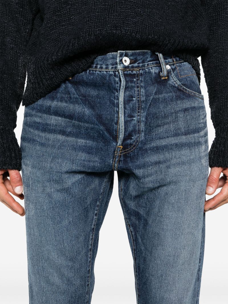 Blue Social Sculpture 11 Mid-rise Straight-leg Jeans