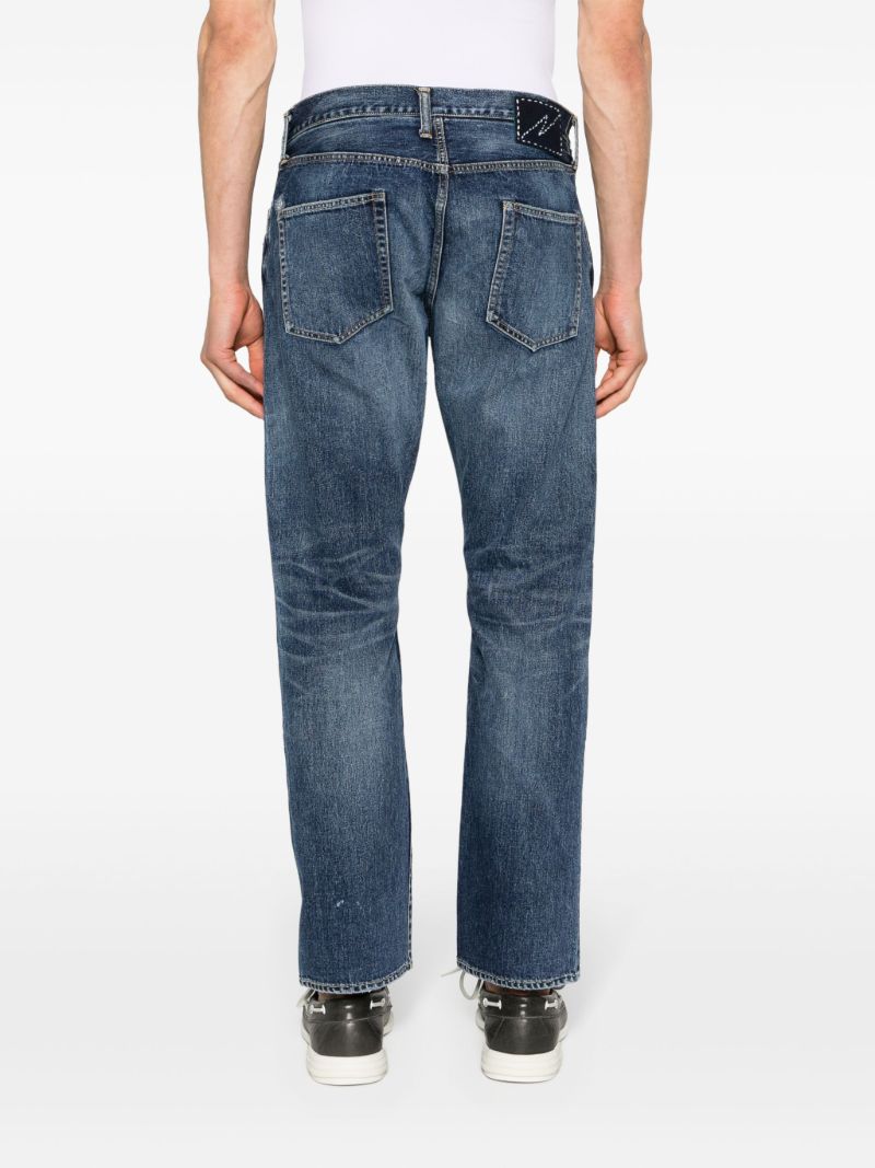 Blue Social Sculpture 11 Mid-rise Straight-leg Jeans