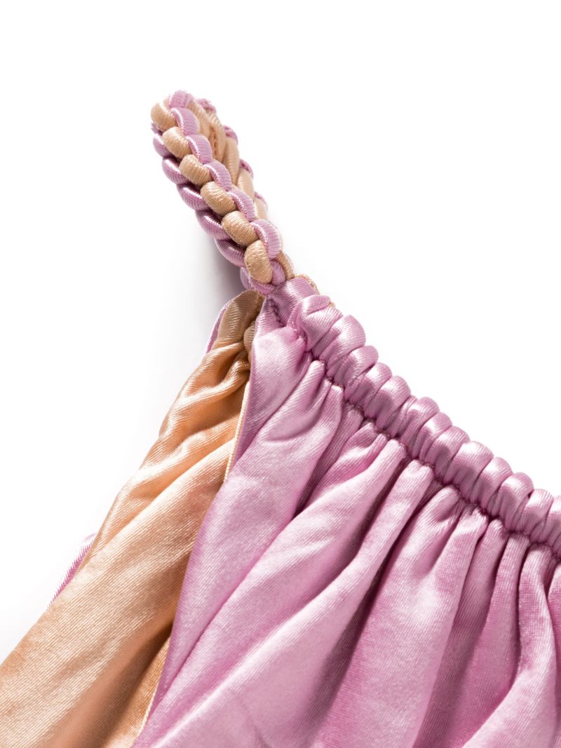 Pink Braided Bikini Bottoms