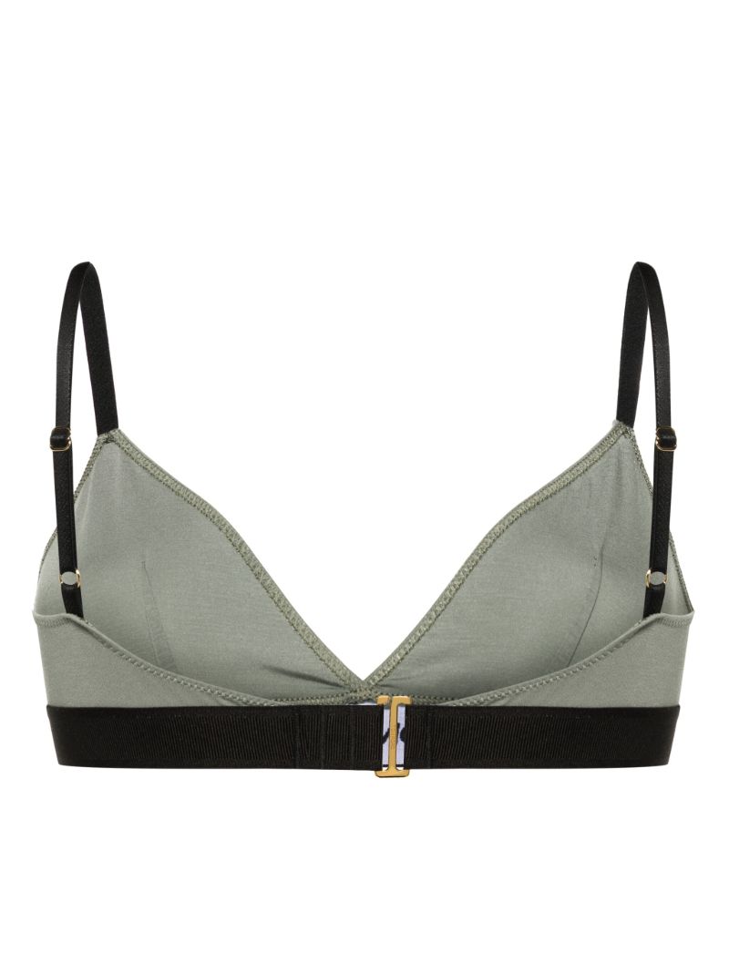 Green Signature Jersey Triangle Bra