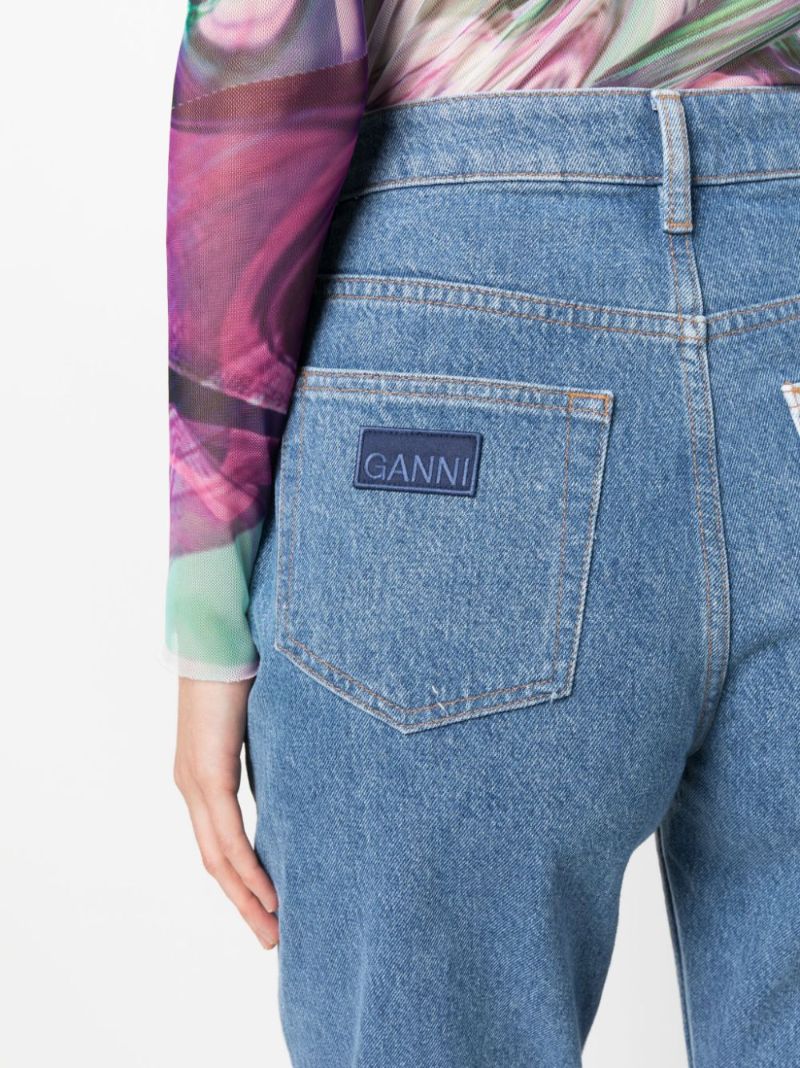 Blue Patchwork Organic Cotton Jeans